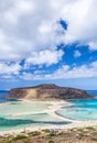 Picturesque view of Balos bay on Crete island, Greece. Royalty Free Stock Photo