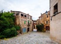 Picturesque view of Catalan village. Pubol Royalty Free Stock Photo