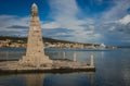 Picturesque view of city of Argostoli on lakeside
