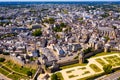 Picturesque view of the city Vannes. View from above. France