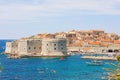 Picturesque view of Dubrovnik old town on Mediterranean Sea in Croatia, Europe Royalty Free Stock Photo