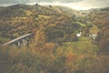 Picturesque view on the hills, Peak District National Park, Derbyshire, England, UK Royalty Free Stock Photo