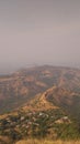 Picturesque view of huts on the cliff top Royalty Free Stock Photo