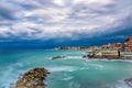 Picturesque view of the Italian coastline