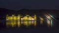 Jal Mahal At Jaipur amid Lake Water - Night View