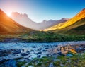 Picturesque view of the mountains