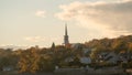 Picturesque view of Neuville, Quebec during sunset Royalty Free Stock Photo