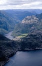 Picturesque view at Norwegian fjord