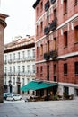 Picturesque view of Nuncio Street in central Madrid Royalty Free Stock Photo