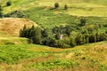 Picturesque view over Glen Devon in Scottish countryside