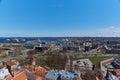 Aerial view over Tallinn historic city center. Royalty Free Stock Photo