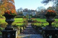A picturesque view of Plas Newydd, emphasizing its architecture and surrounding gardens Royalty Free Stock Photo