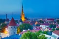 Picturesque View of Renowned and Historic Tallin City Center. Pi