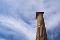 Picturesque View of A Ruined Roman Pillar