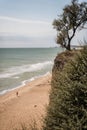 Picturesque view on Sanzhiika beach at autumn time. Odessa, Ukraine