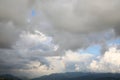 Picturesque view of sky with heavy rainy clouds Royalty Free Stock Photo