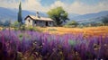 Snapdragon Field In Provence Morning