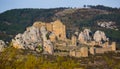 Picturesque view of Spanish Castillo de Loarre Royalty Free Stock Photo