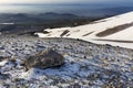 A picturesque view of the stones and mountain ranges of central Turkey Royalty Free Stock Photo