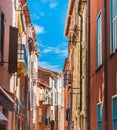 Picturesque view of the streets of Collioure, France