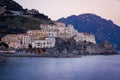 Picturesque view at sunset. Amalfi. Campania. Italy Royalty Free Stock Photo