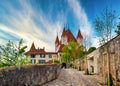 Picturesque view of Thun Castle in the city of Thun, canton of Bern, Switzerland