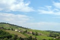 Village of Saint-VÃÂ©rand in the Beaujolais vineyard in the SaÃÂ´ne-et-Loire department in summer Royalty Free Stock Photo