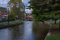 The village of Bourton-on-the-Water in the Cotswolds, UK Royalty Free Stock Photo