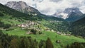 Picturesque Village in the Italian Alps Royalty Free Stock Photo