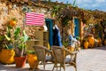 The picturesque village of Marzamemi, in the province of Syracuse, Sicily. Square of Marzamemi, a small fishing village, Siracusa Royalty Free Stock Photo