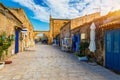 The picturesque village of Marzamemi, in the province of Syracuse, Sicily. Square of Marzamemi, a small fishing village, Siracusa Royalty Free Stock Photo