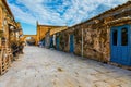 The picturesque village of Marzamemi, in the province of Syracuse, Sicily. Square of Marzamemi, a small fishing village, Siracusa Royalty Free Stock Photo