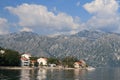 The picturesque village Stoliv on the Bay of Kotor in Montenegro Royalty Free Stock Photo
