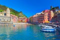 Picturesque Village Vernazza, Cinque Terre, Genua, Italy Royalty Free Stock Photo