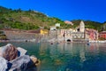 Picturesque Village Vernazza, Cinque Terre, Genua, Italy Royalty Free Stock Photo