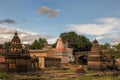 Picturesque wai village temples on the bank of Krishna river district Satara