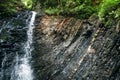 Picturesque waterfall in forest