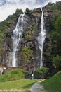 Picturesque waterfall in Italy Royalty Free Stock Photo