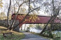 Red Covered Bridge in rural Berks County, Pennsylvania