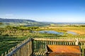 Drakensberg mountains lodge view Royalty Free Stock Photo