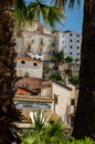 Picturesue cityscape of fabulous Sperlonga. Italian architecture