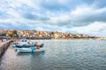 The pictursque port of Sitia, Crete, Greece at sunset. Sitia is a traditional town at the east Crete. Royalty Free Stock Photo