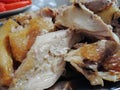 Chicken meat roasted