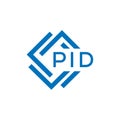 PID letter logo design on white background. PID creative circle letter logo concept. Royalty Free Stock Photo
