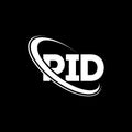 PID logo. PID letter. PID letter logo design. Initials PID logo linked with circle and uppercase monogram logo. PID typography for Royalty Free Stock Photo