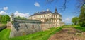 Pidhirtsi castle of 17th century on a spring day, Ukraine Royalty Free Stock Photo