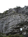 Piding via ferrata climbing route, Chiemgau in Bavaria, Germany