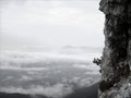 Piding via ferrata climbing route, Chiemgau in Bavaria, Germany