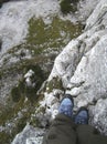 Piding via ferrata climbing route, Chiemgau in Bavaria, Germany