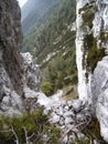 Piding via ferrata climbing route, Chiemgau in Bavaria, Germany